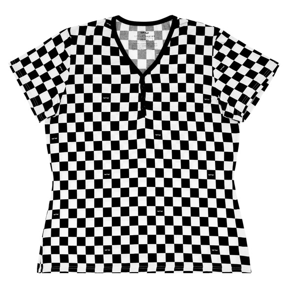 Little Sleepies Other - NWT LITTLE SLEEPIES Women's Short Sleeve Pajama Top Cool Checks Small